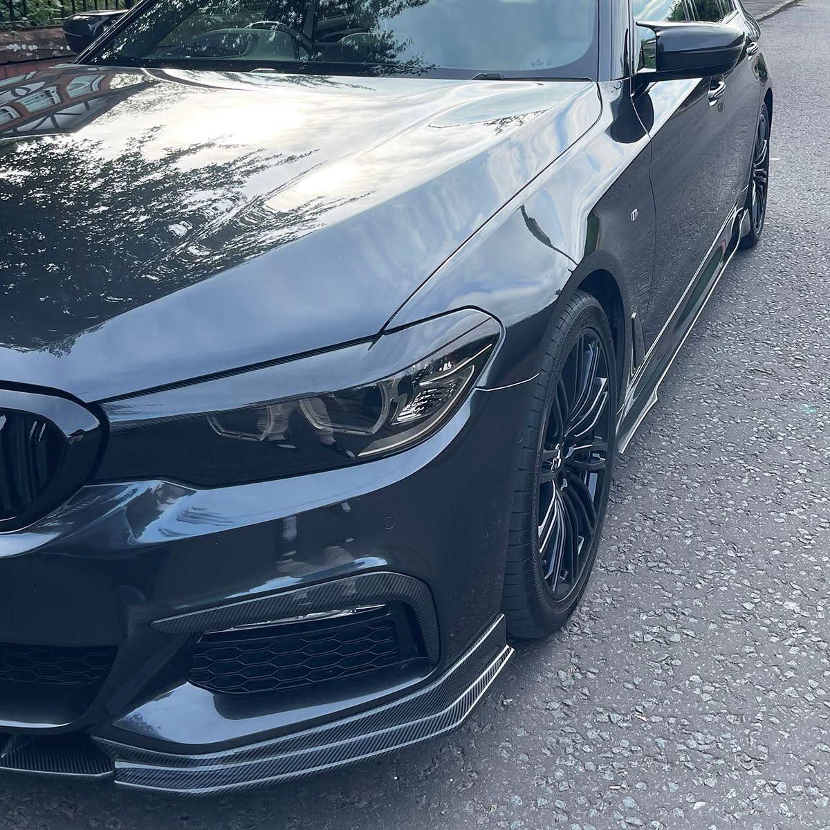 FD Style Carbon Fibre Front Splitter for BMW G30 5 Series M Sport 17-20 - Carbon Factory
