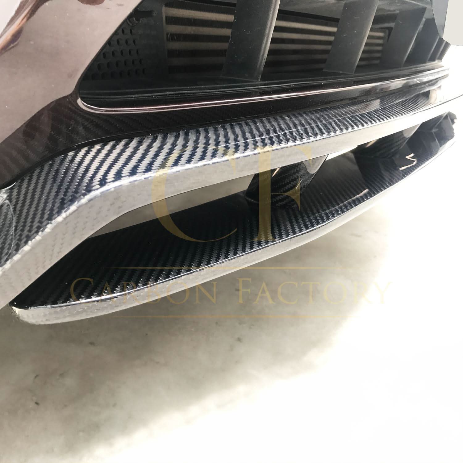GT Style Carbon Fibre Front Splitter for Porsche Macan 14-17 - Carbon Factory