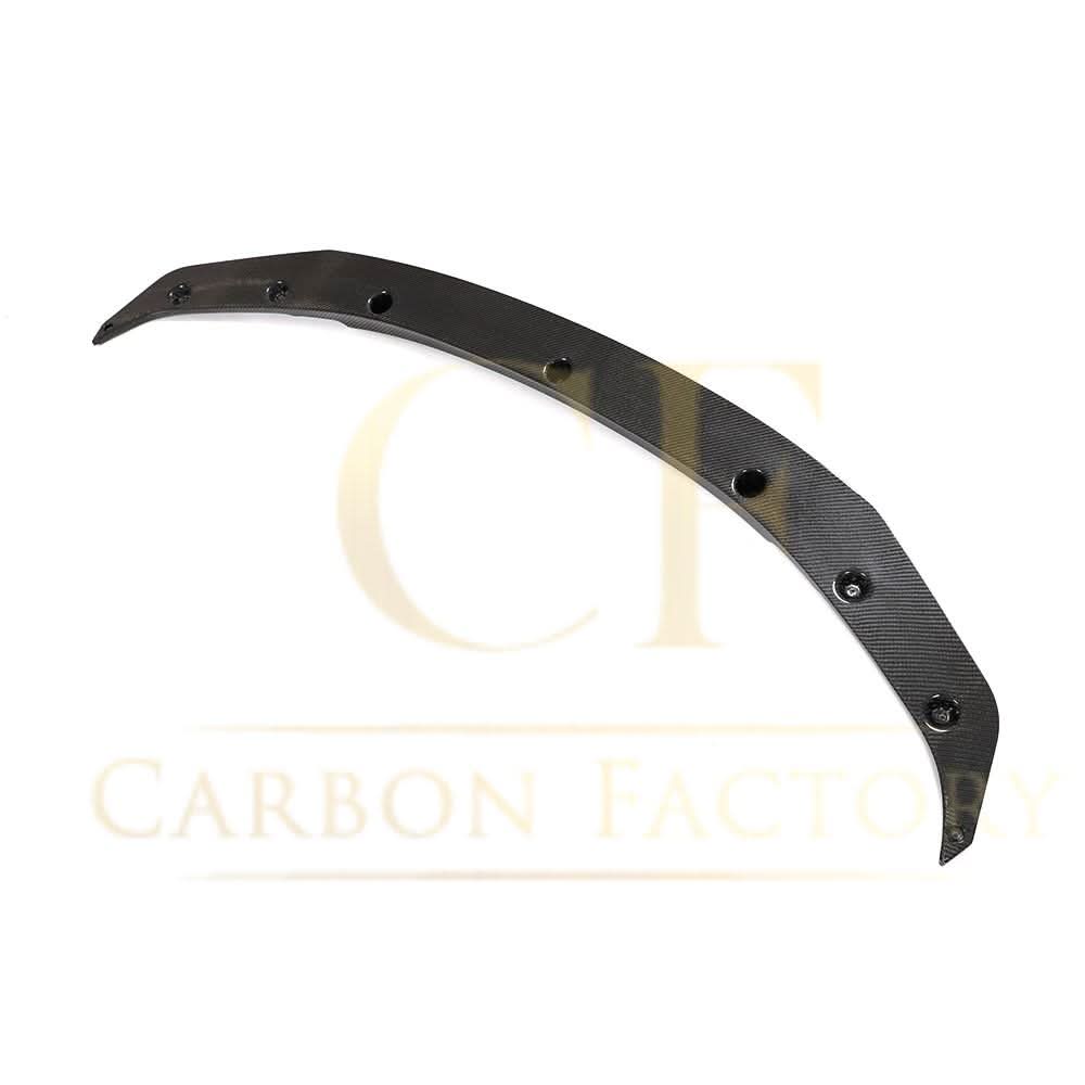 Carbon fibre GTS-style front splitter for BMW F87 M2C Competition model, showcasing aerodynamic design and high-quality finish.