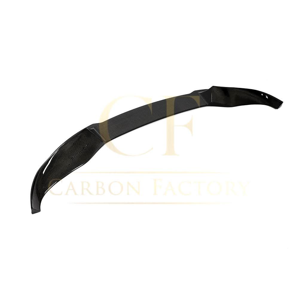 H-style carbon fiber front splitter for BMW G05 X5 2018-2022, showcasing aerodynamic design and durable construction.