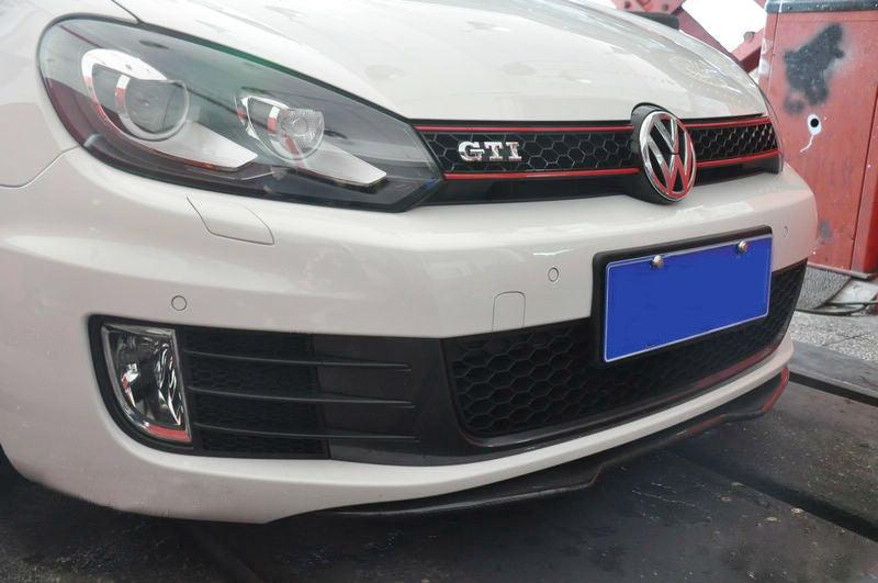 H1 Style Carbon Fibre Front Splitter for VW Golf MK6 GTI 08-13 - Carbon Factory
