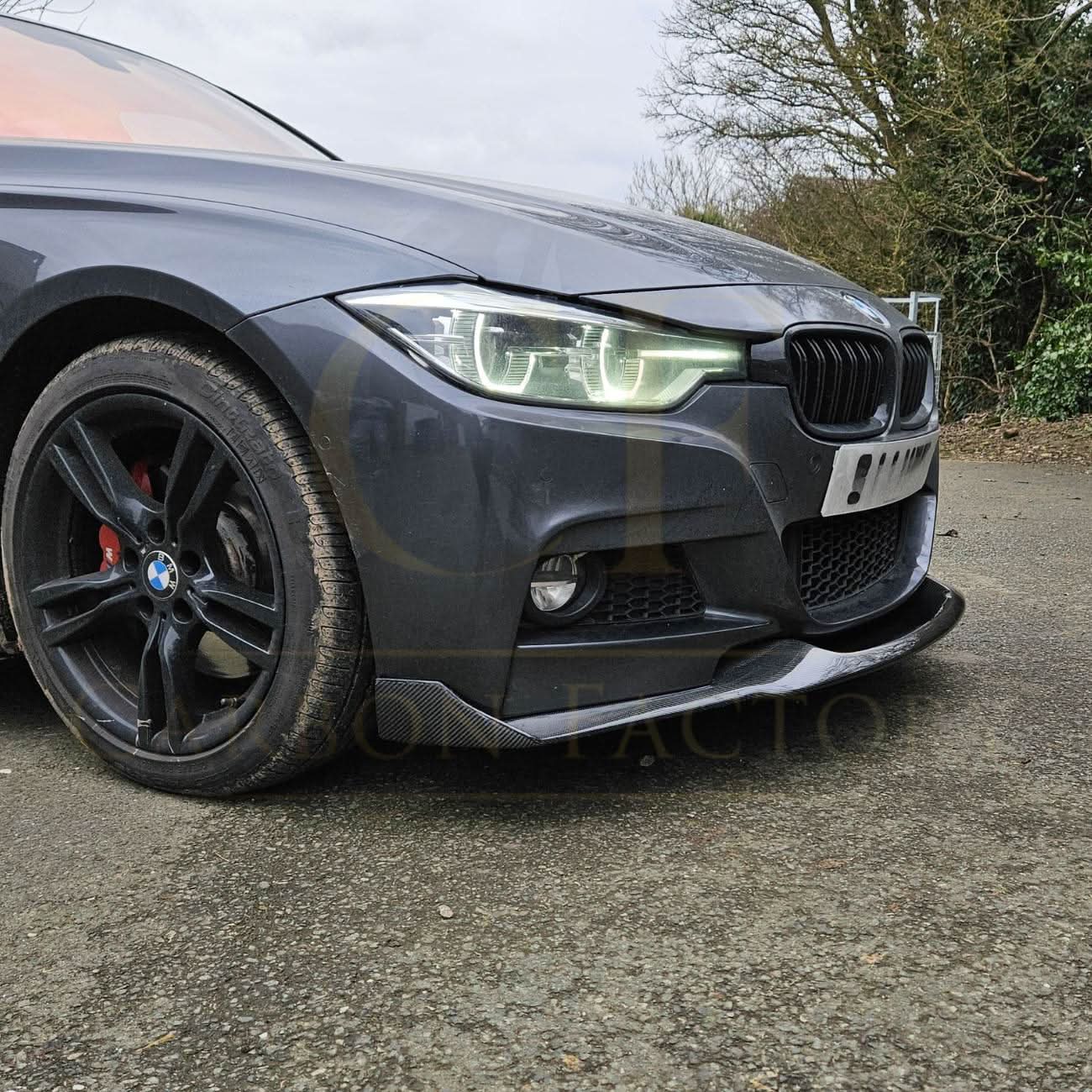MAD Style Carbon Fibre Front Splitter for BMW F30 F31 3 Series M Sport 12-19 - Carbon Factory