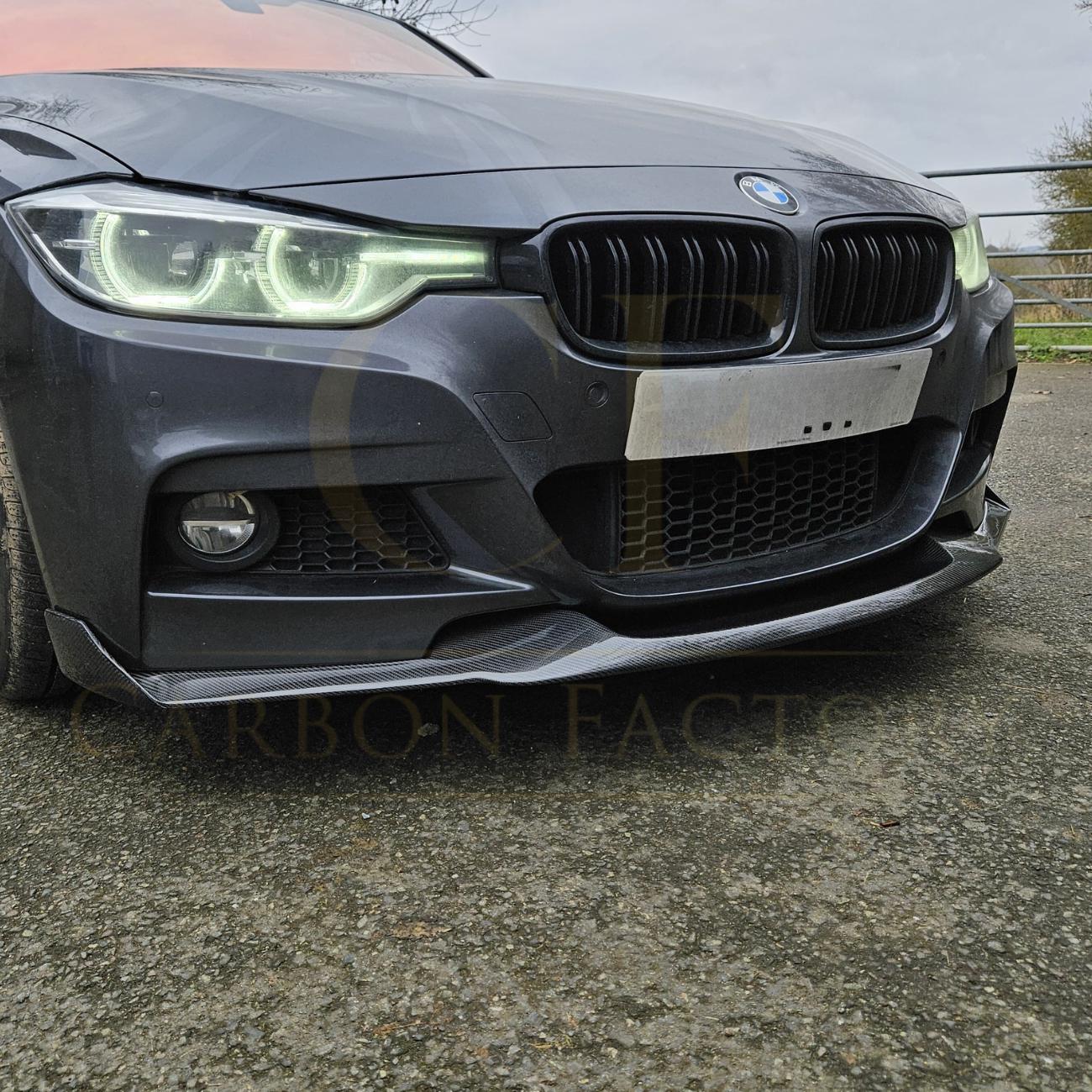 MAD Style Carbon Fibre Front Splitter for BMW F30 F31 3 Series M Sport 12-19 - Carbon Factory