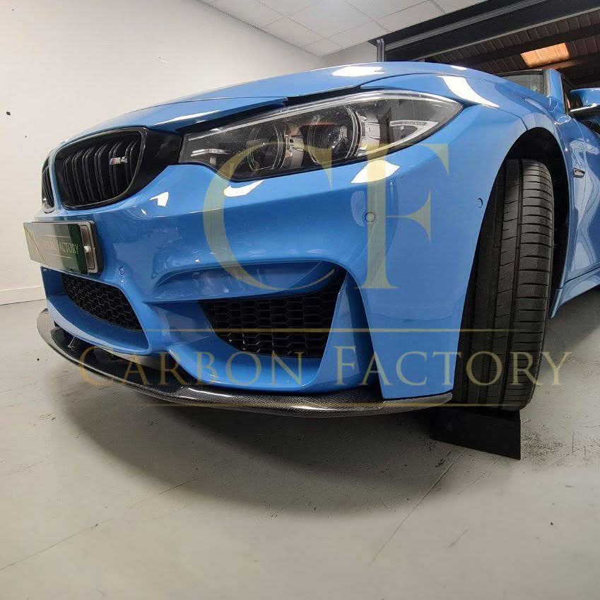 MP Style (Bottom Piece) Carbon Fibre Front Splitter Bottom for BMW F80 M3 F82 F83 M4 14-20 - Carbon Factory