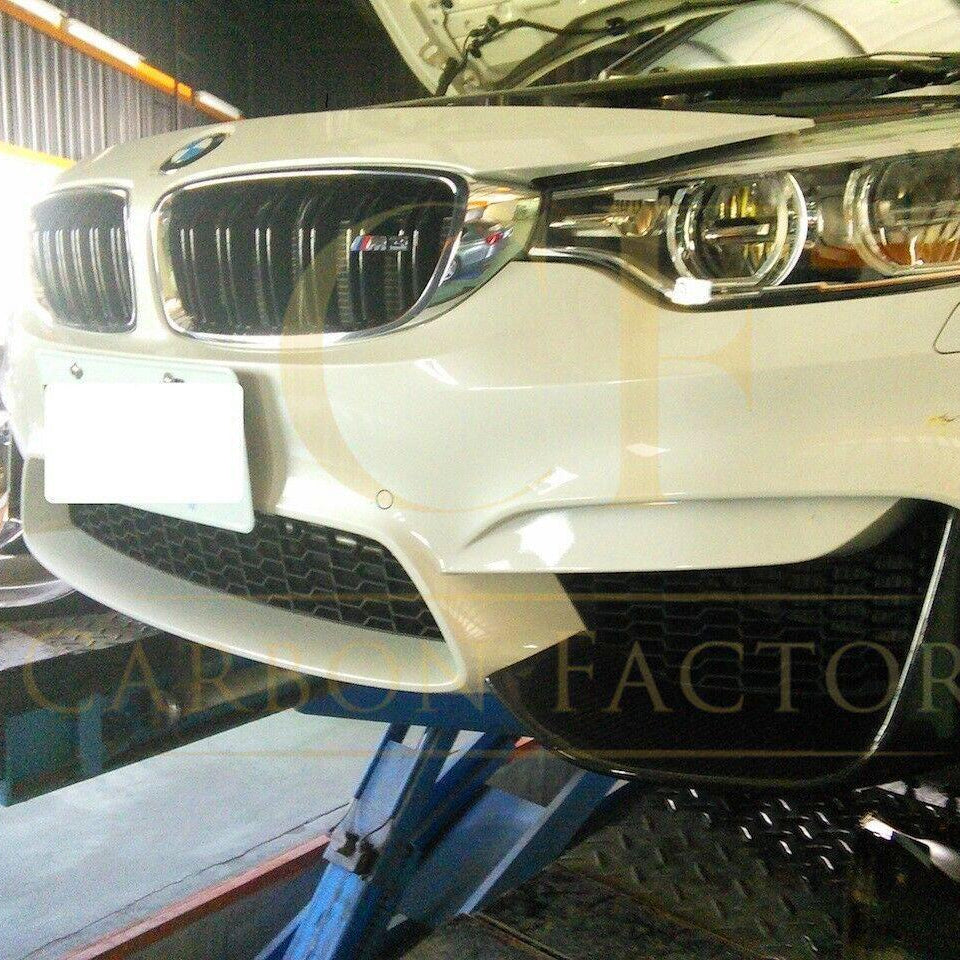 MP Style Carbon Fibre Front Splitter Covers for BMW F80 M3 F82 F83 M4 14-20 - Carbon Factory