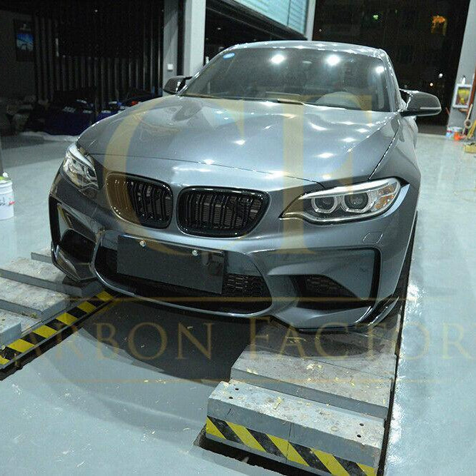 MP Style Carbon Fibre Front Splitter for BMW F87 M2 16-21 - Carbon Factory