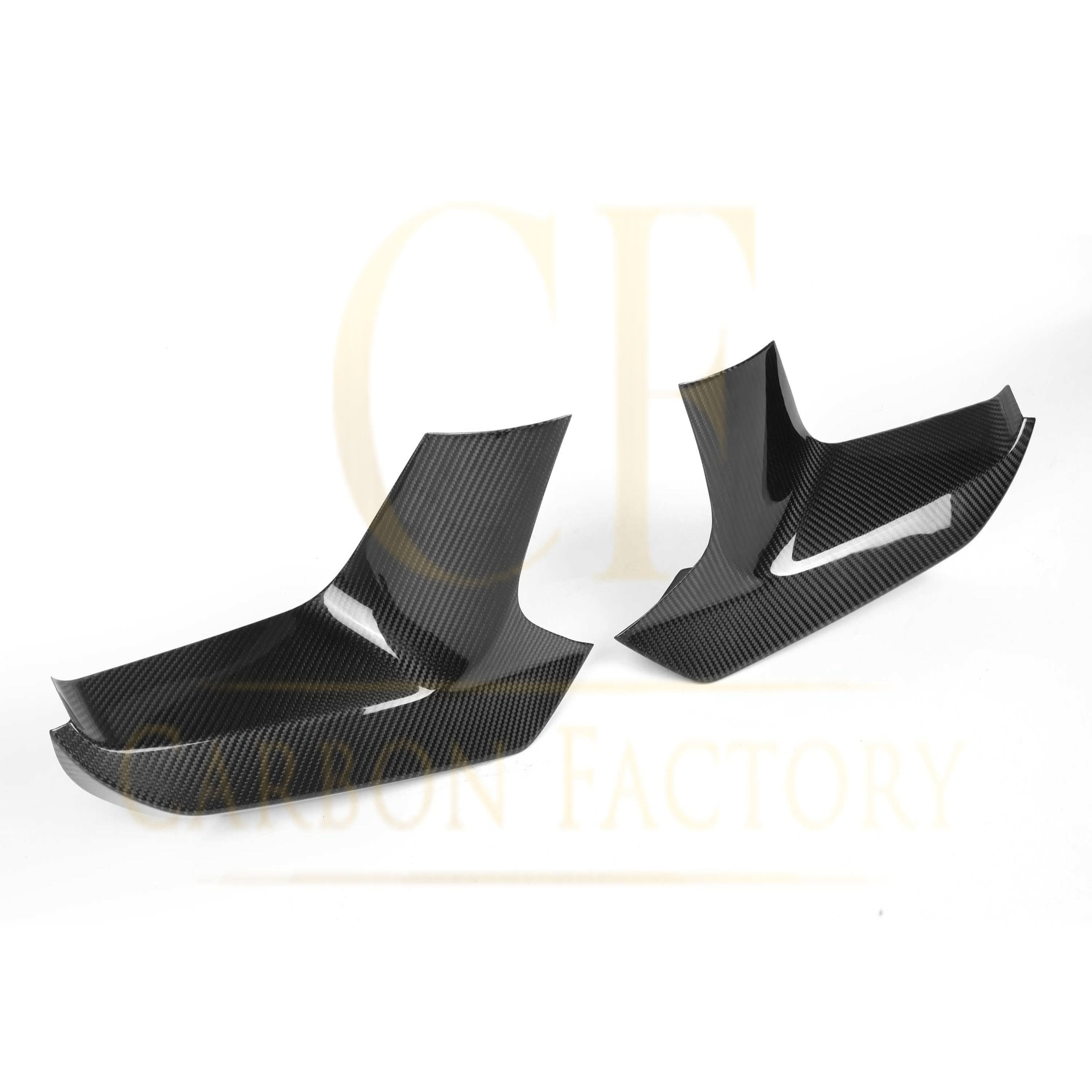 MP Style Carbon Fibre Front Splitter Covers for BMW F90 M5 Pre-LCI 17-20 - Carbon Factory