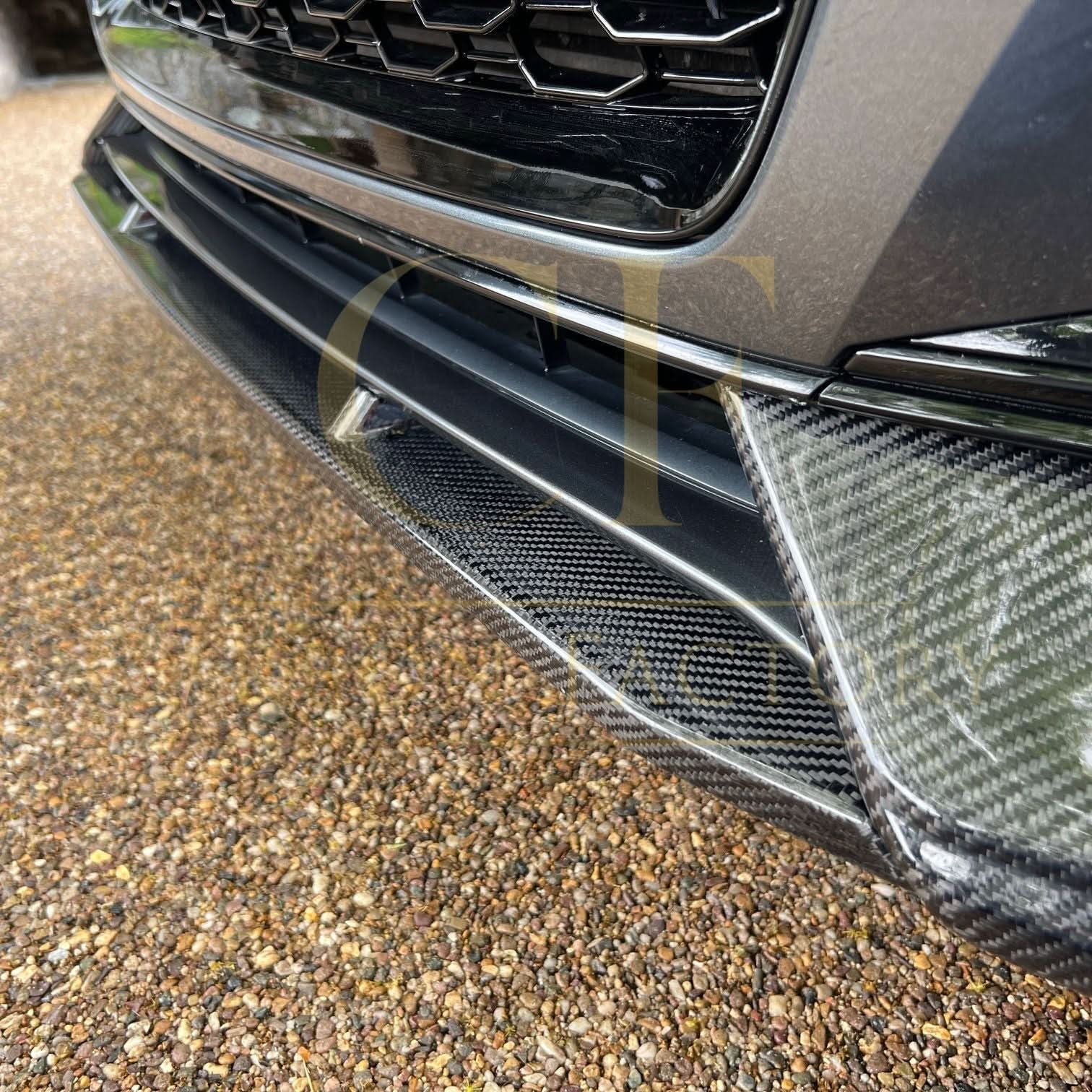RS Style Carbon Fibre Front Splitter for Audi B9 A5 S Line & S5 17-19 - Carbon Factory