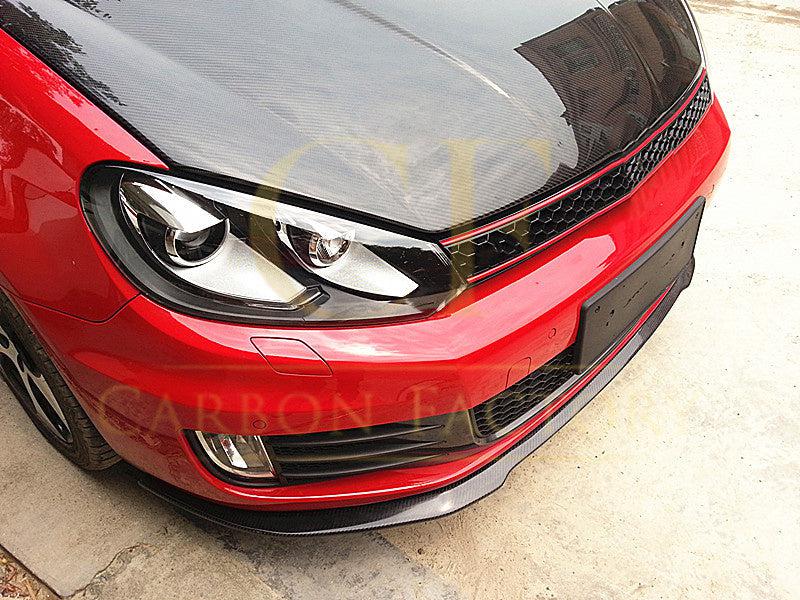 RZ Style Carbon Fibre Front Splitter for VW Golf MK6 GTI 08-13 - Carbon Factory