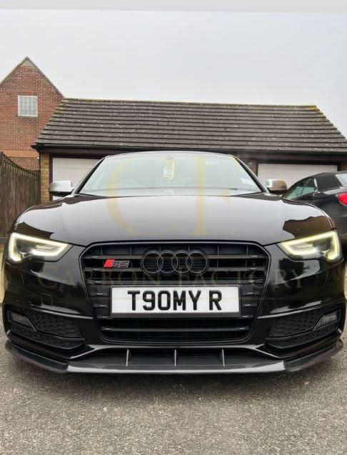 V Style Carbon Fibre Front Splitter for Audi B8.5 S5 A5 S Line 11-16 - Carbon Factory