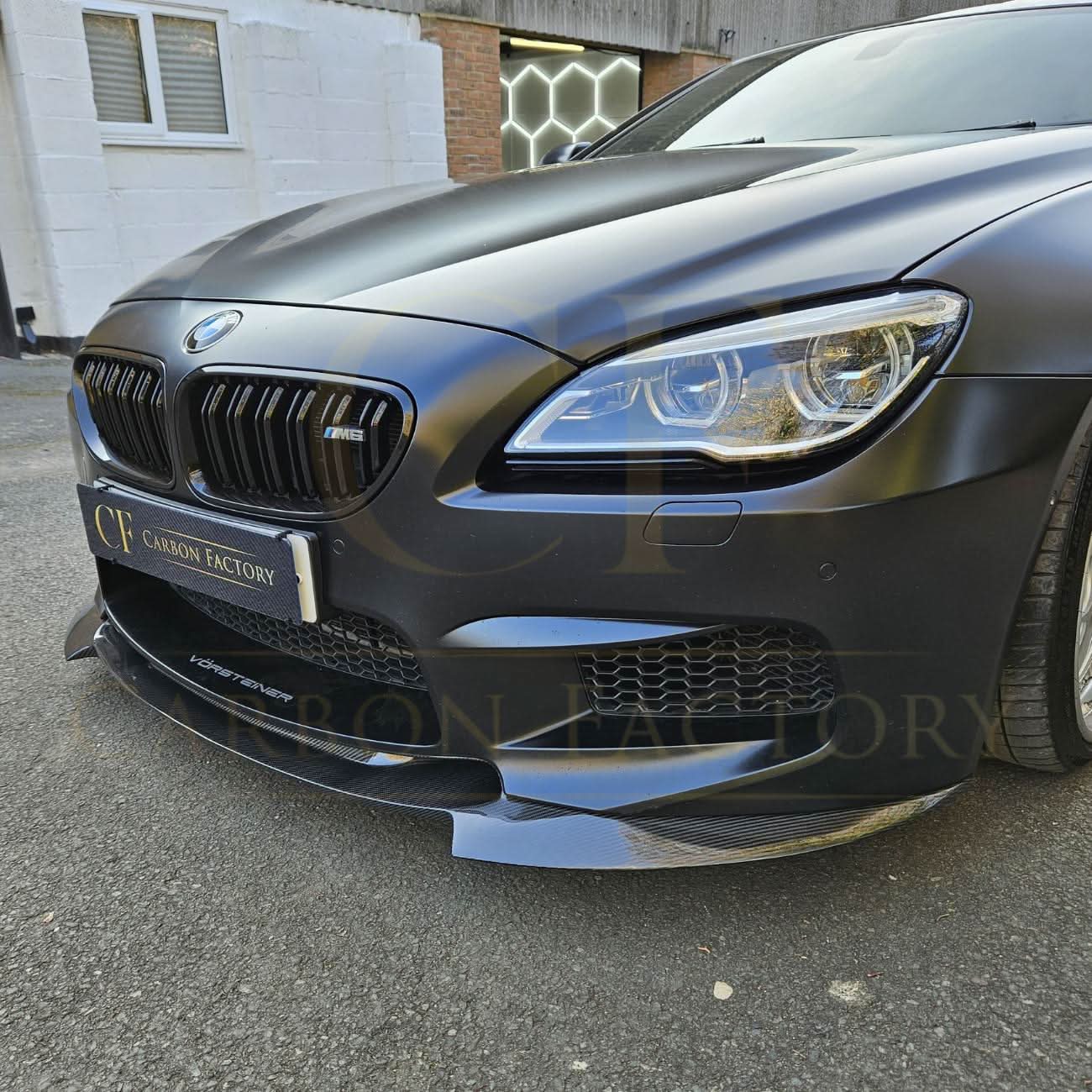 V Style Carbon Fibre Front Splitter for BMW F06 F12 F13 M6 11-18 - Carbon Factory