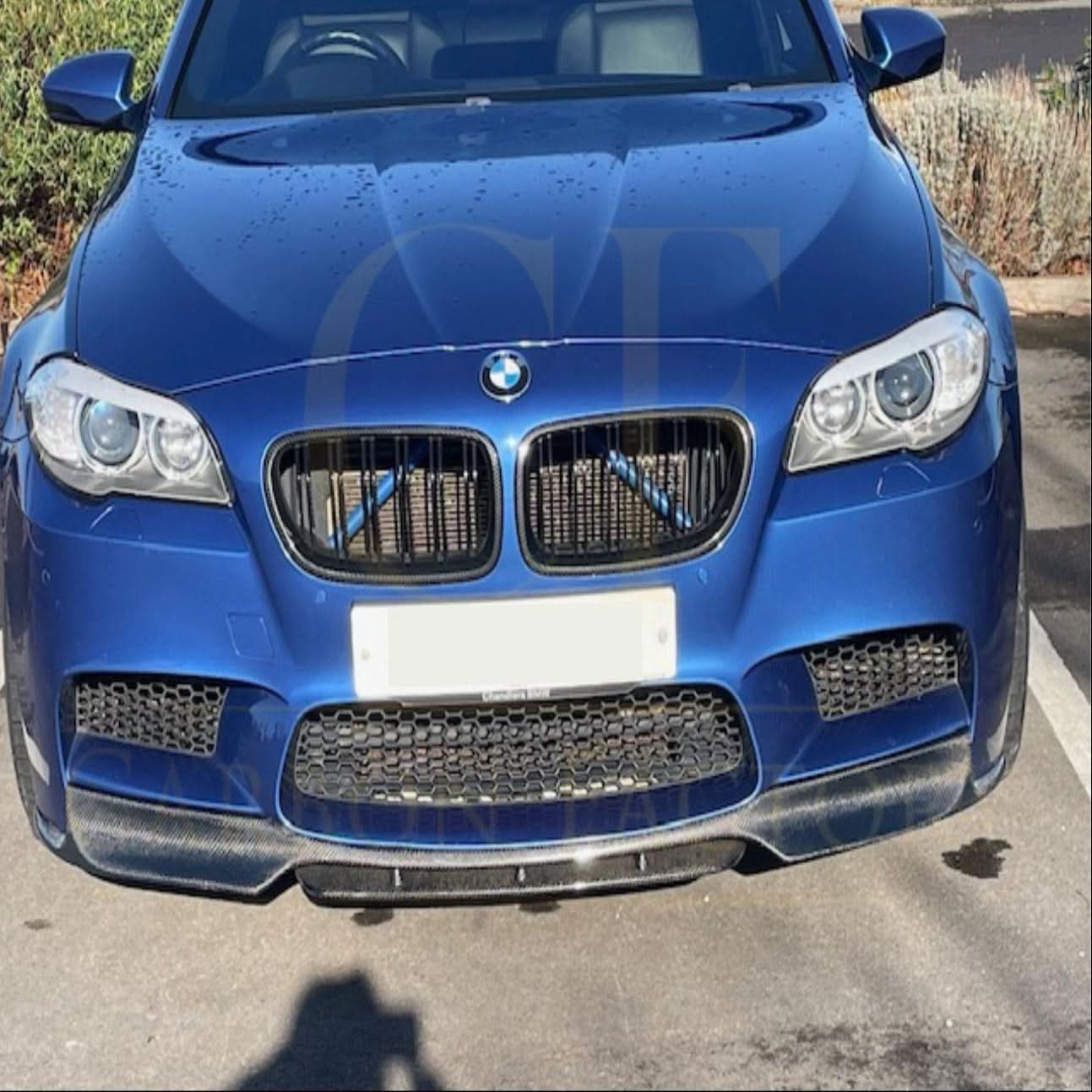 V Style Carbon Fibre Front Splitter for BMW F10 M5 10-16 - Carbon Factory