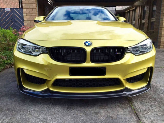 Carbon Factory V Style Carbon Fibre Front Splitter for BMW F80 M3 F82 F83 M4 14-20 - Carbon Factory