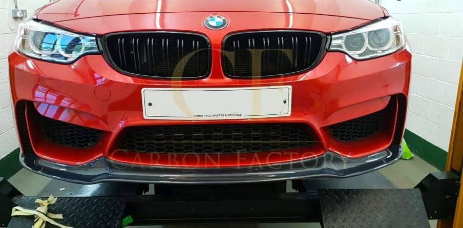 V Style Carbon Fibre Front Splitter for BMW F80 M3 F82 F83 M4 14-20 - Carbon Factory