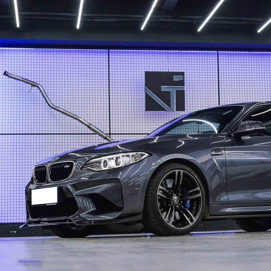 V Style Carbon Fibre Front Splitter for BMW F87 M2 OG 16-18 - Carbon Factory