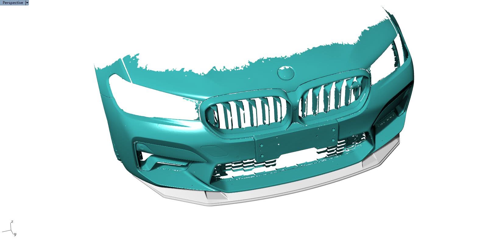 V Style Carbon Fibre Front Splitter for BMW F90 M5 LCI 21-24 - Carbon Factory