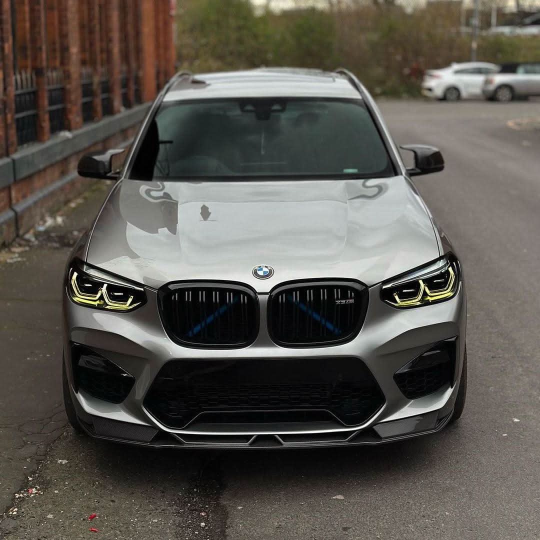 V Style Carbon Fibre Front Splitter for BMW F97 X3M F98 X4M 18-21 - Carbon Factory