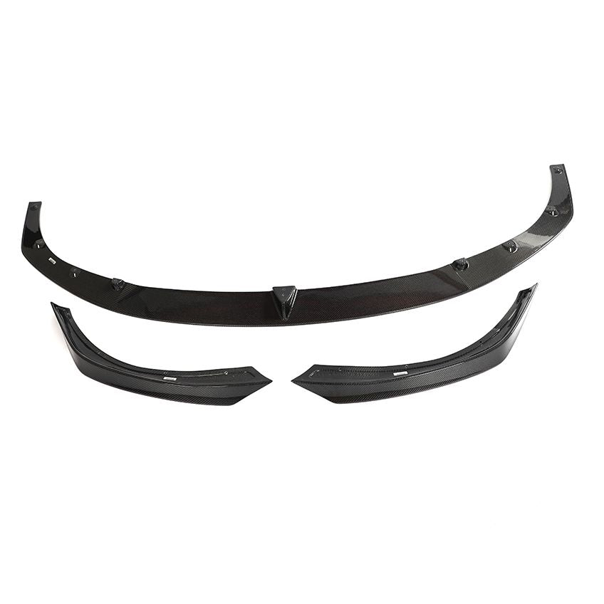 V Style Carbon Fibre Front Splitter for Tesla Model S Facelift 21-Present - Carbon Factory