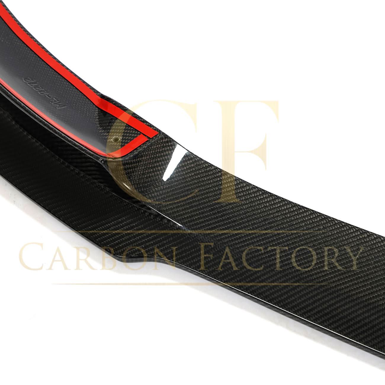 V Style Carbon Fibre Front Splitter for Tesla Model Y 19-23 - Carbon Factory