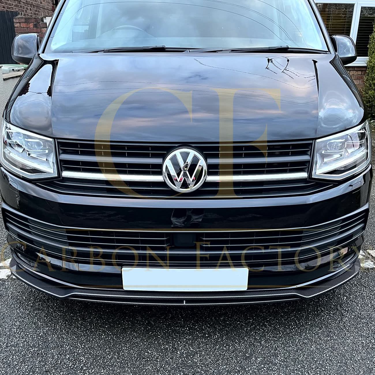 V Style Carbon Fibre Front Splitter for VW T6 Multivan 15-20 - Carbon Factory