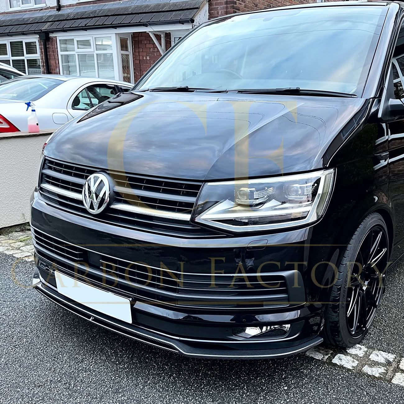 V Style Carbon Fibre Front Splitter for VW T6 Multivan 15-20 - Carbon Factory