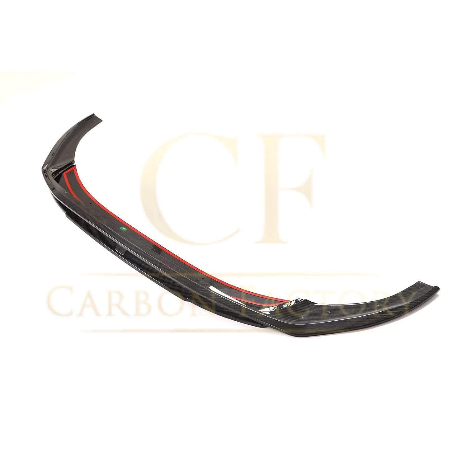 V Style Pre-Preg Carbon Fibre Front Splitter for Audi B9.5 A5 S Line & S5 20-22 - Carbon Factory