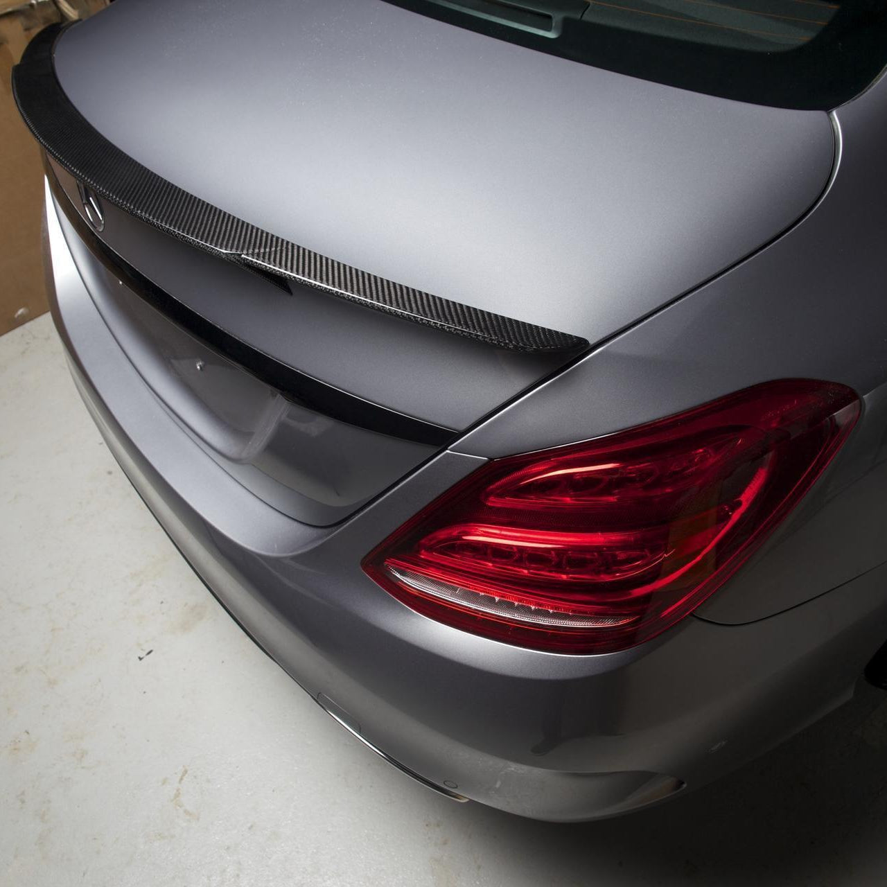 Brabus Style Carbon Fibre Boot Spoiler for Mercedes Benz W205 C Class 15-21 - Carbon Factory