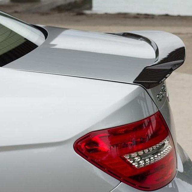 C74 Style Carbon Fibre Boot Spoiler for Mercedes Benz W204 C Class Saloon 07-14 - Carbon Factory