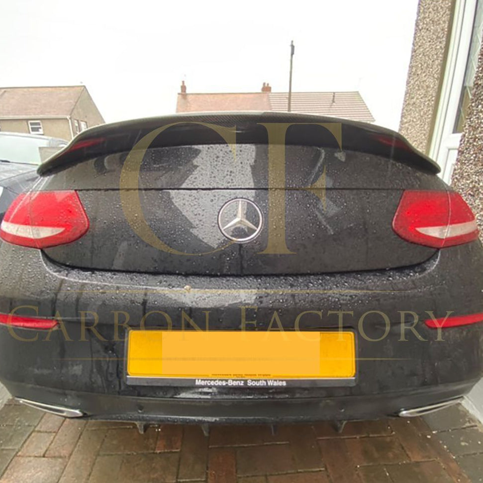 PSM Style Carbon Fibre Boot Spoiler for Mercedes Benz W205 C Class 15-21 - Carbon Factory