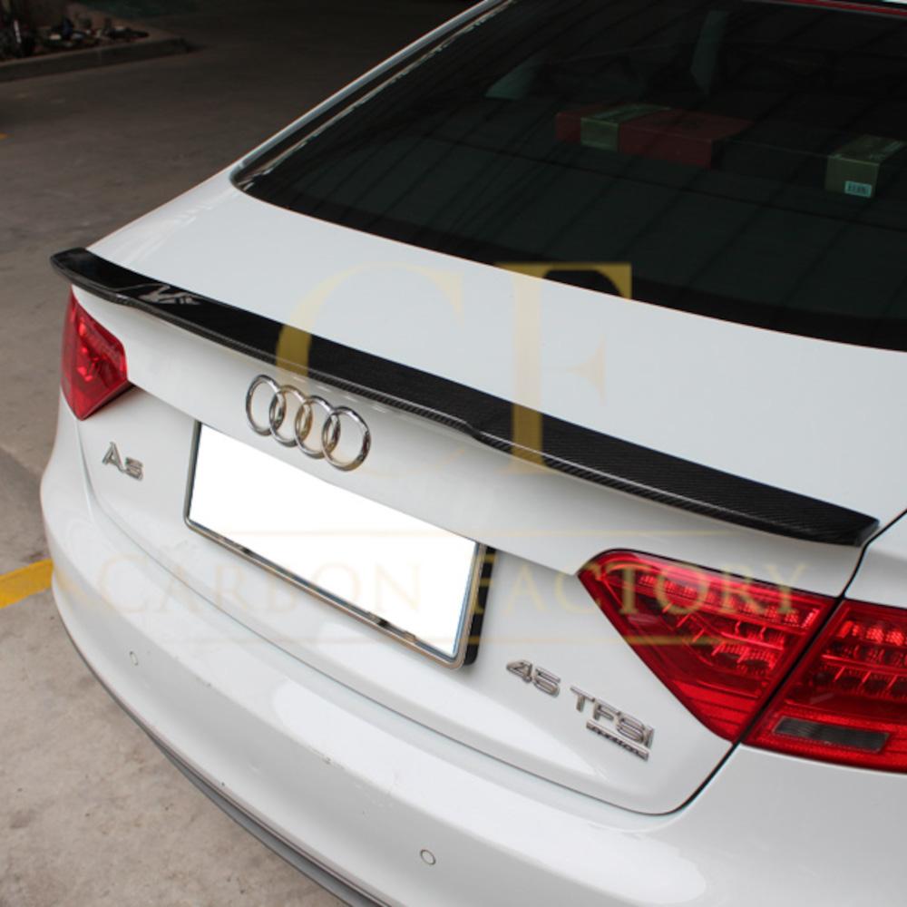 V Style Carbon Fibre Boot Spoiler for Audi B8 B8.5 A5 07-16 - Carbon Factory