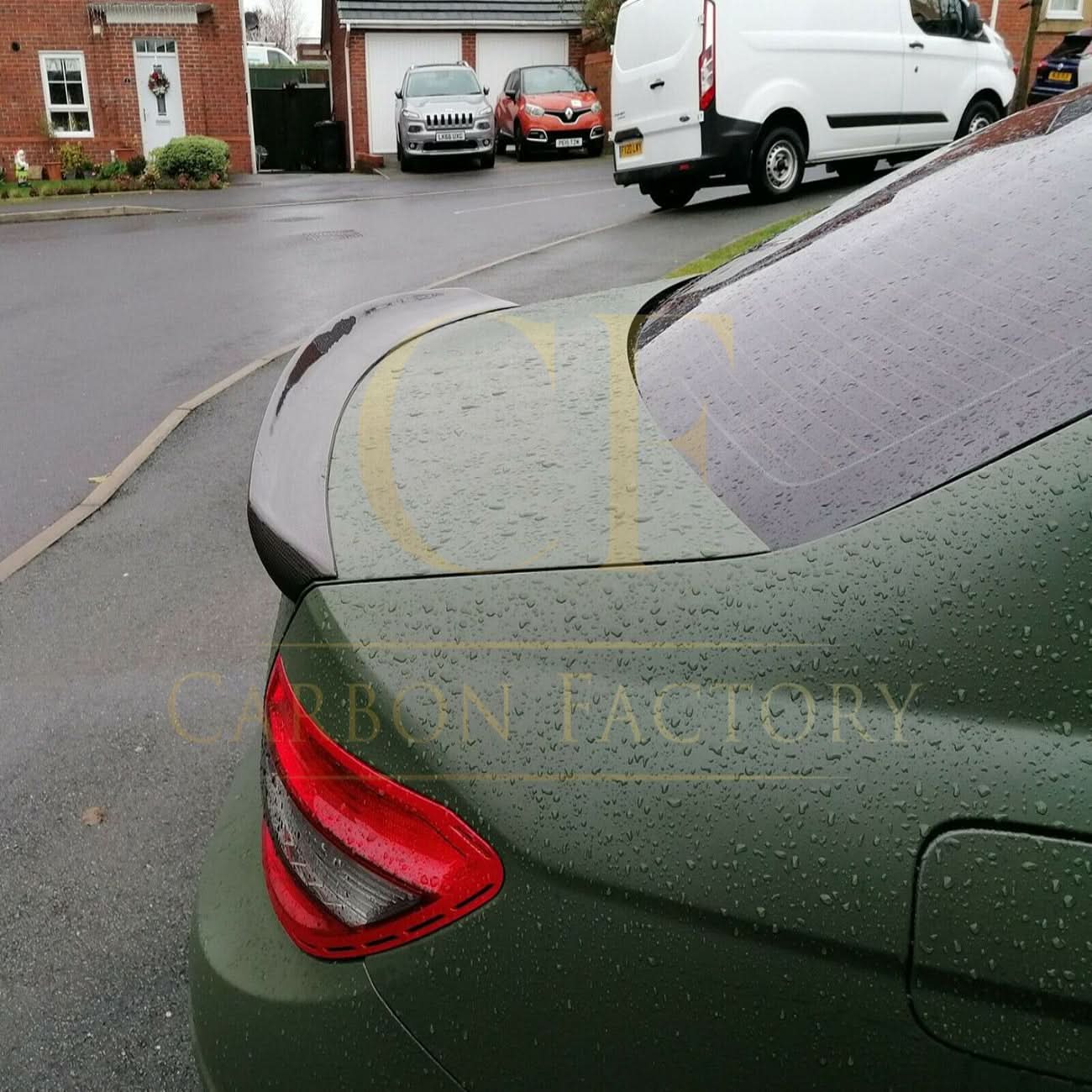 V Style Carbon Fibre Boot Spoiler for Mercedes Benz W204 C Class 07-14 - Carbon Factory