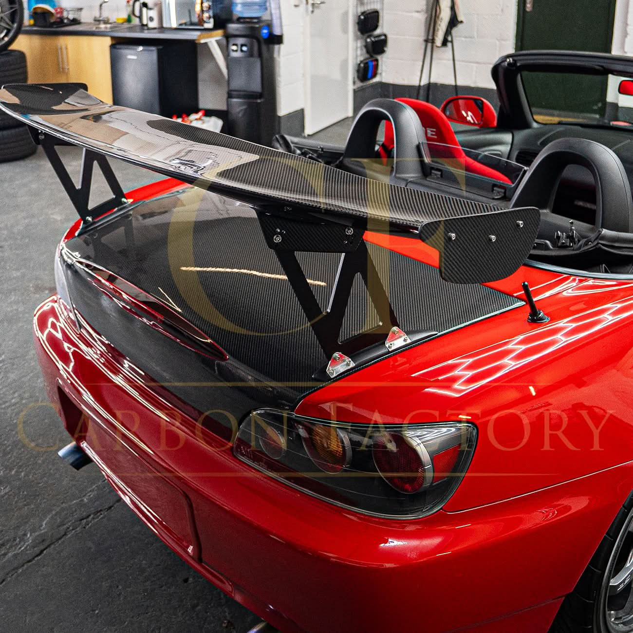 J's Racing Style Carbon Fibre GT Wing Spoiler for Honda S2000 99-09 - Carbon Factory