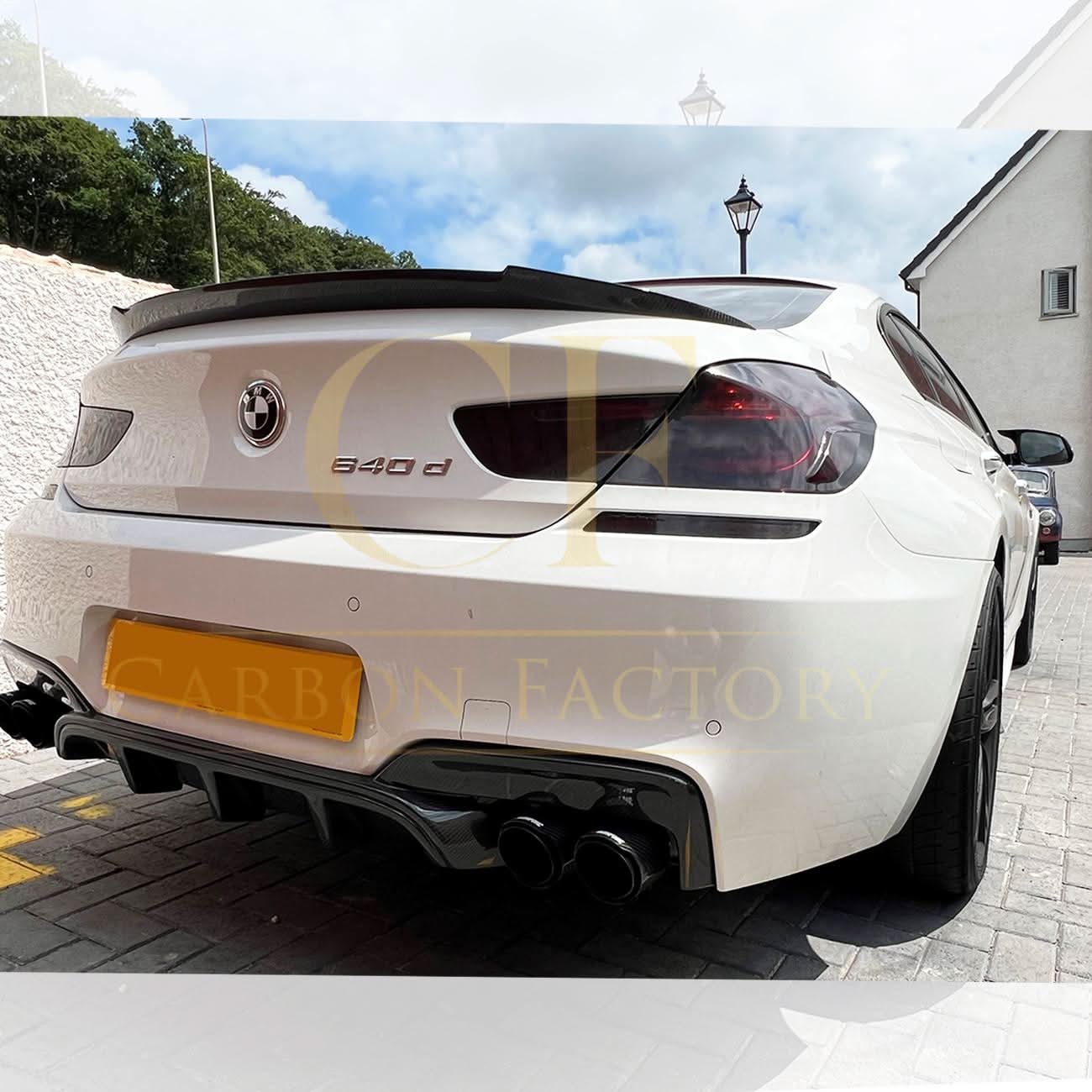 V Style Carbon Fibre Boot Spoiler for BMW 6 Series F06 F12 F13 inc M6 11-18 - Carbon Factory