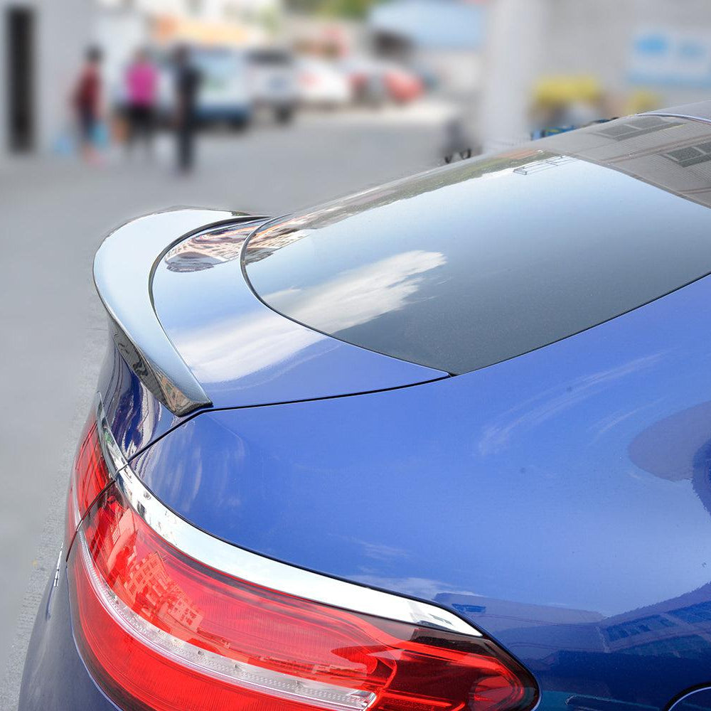 AMG-style carbon fiber boot spoiler for Mercedes Benz W253 GLC Coupe 2016-2023, enhances aerodynamic look and sporty appearance.