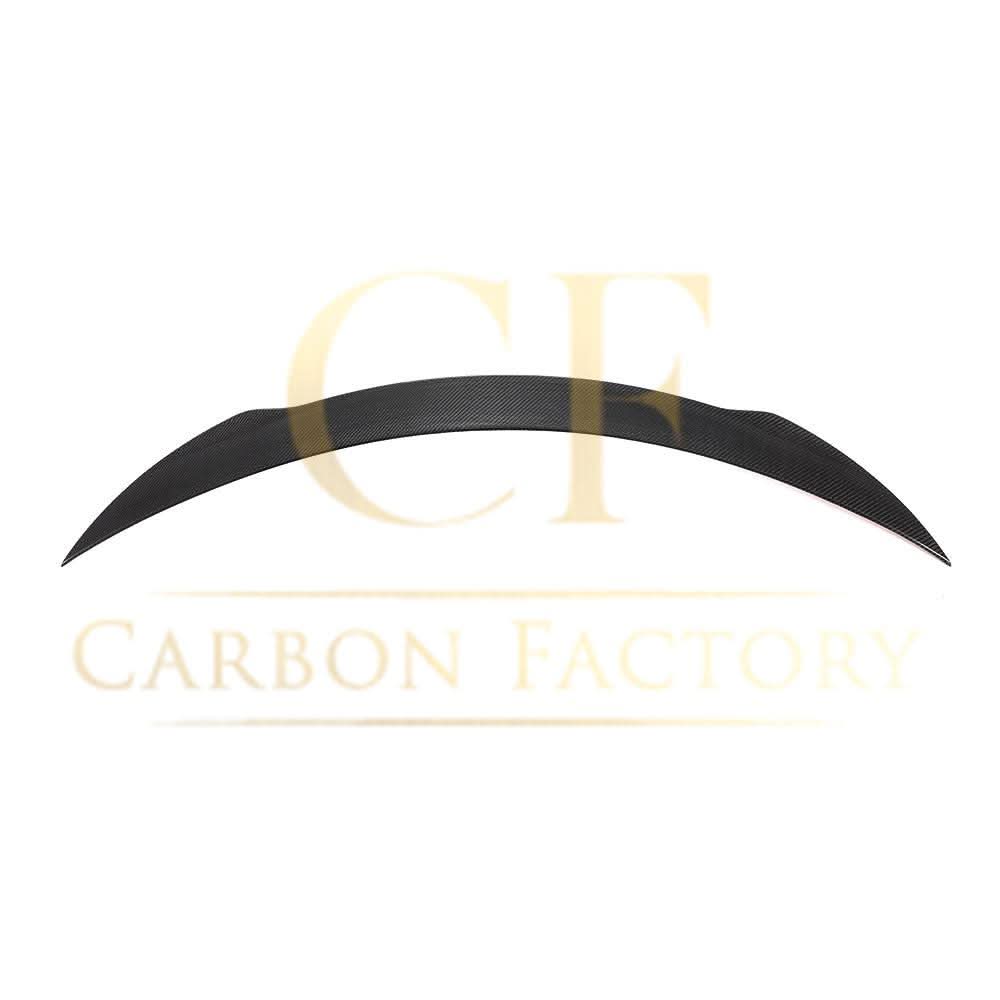 Carbon fibre boot spoiler for Mercedes Benz A205 C-Class Convertible 2015-2021, AMG-style aerodynamic car accessory.