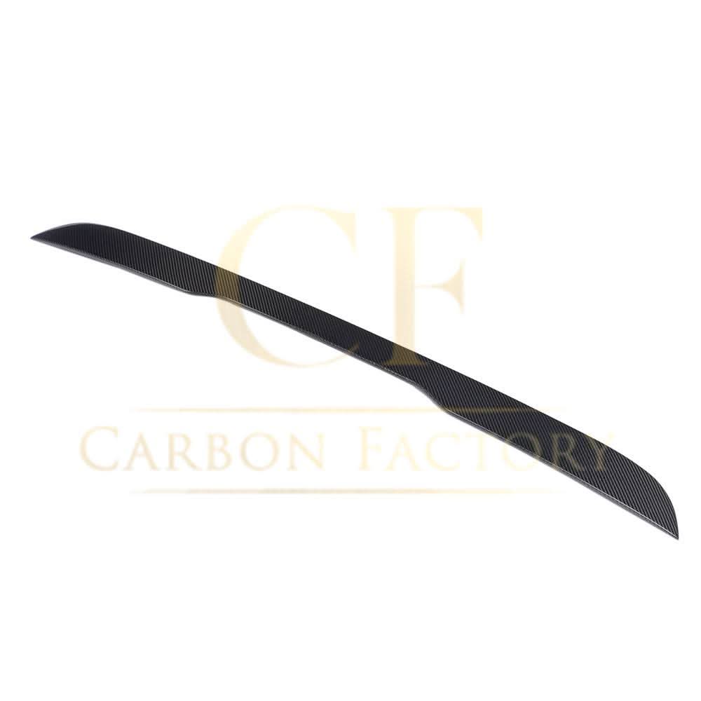Carbon fibre roof spoiler for Mercedes-Benz W222 S-Class Saloon, AMG style, enhances aerodynamics and sporty appearance.
