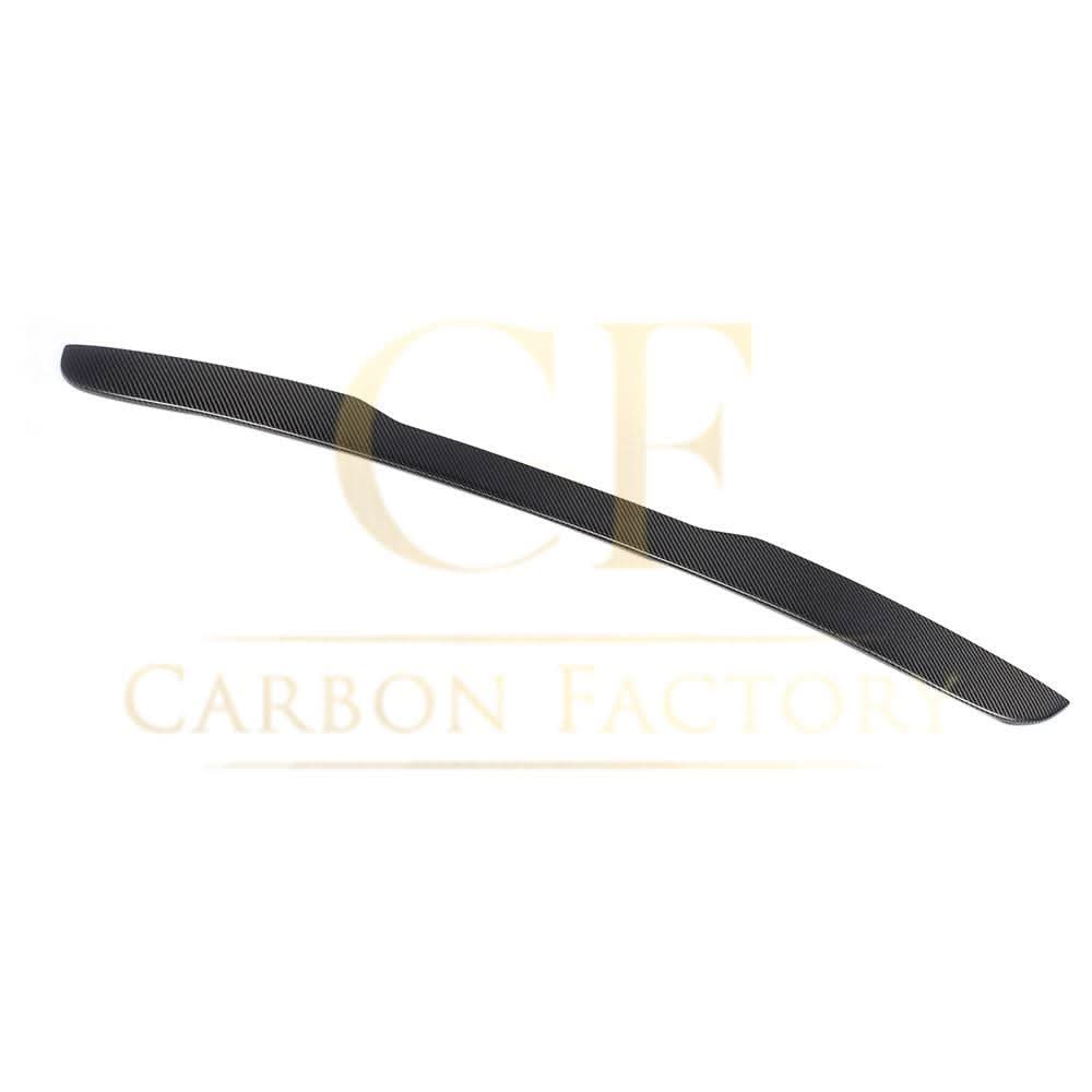 Carbon fibre roof spoiler for Mercedes Benz W222 S-Class Saloon 2014-2020, AMG style, enhances sporty look and aerodynamics.