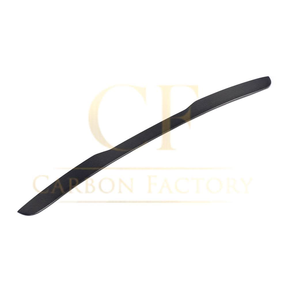 Carbon fibre roof spoiler for Mercedes-Benz W222 S-Class Saloon 2014-2020, AMG-style, enhancing aerodynamics and sporty look.