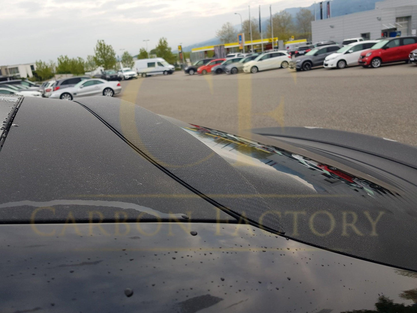 AMG Style Carbon Fibre Roof Spoiler for Mercedes Benz W253 GLC Coupe 16-23 - Carbon Factory