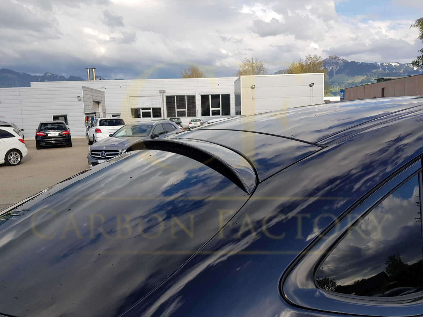 AMG Style Carbon Fibre Roof Spoiler for Mercedes Benz W253 GLC Coupe 16-23 - Carbon Factory