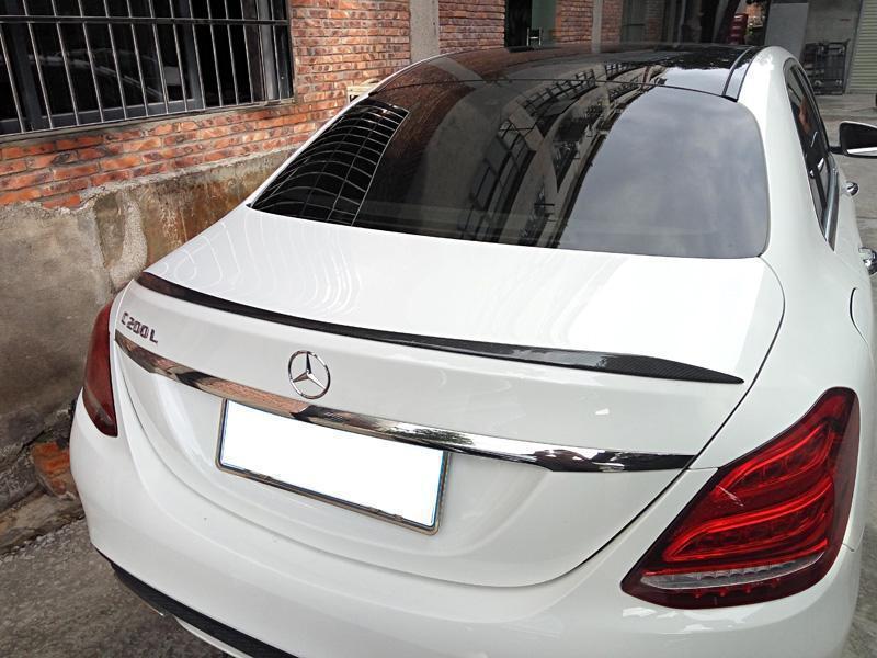 C63 Style Carbon Fibre Boot Spoiler for Mercedes Benz W205 C Class Saloon 15-21 - Carbon Factory