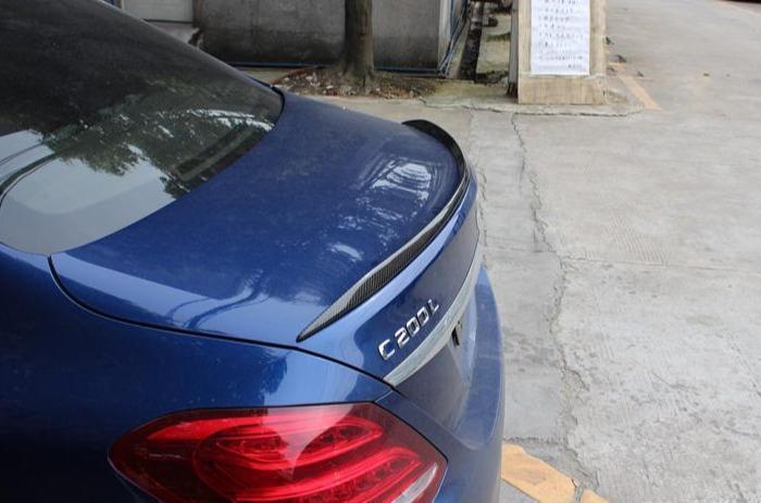 C63 Style Carbon Fibre Boot Spoiler for Mercedes Benz W205 C Class Saloon 15-21 - Carbon Factory