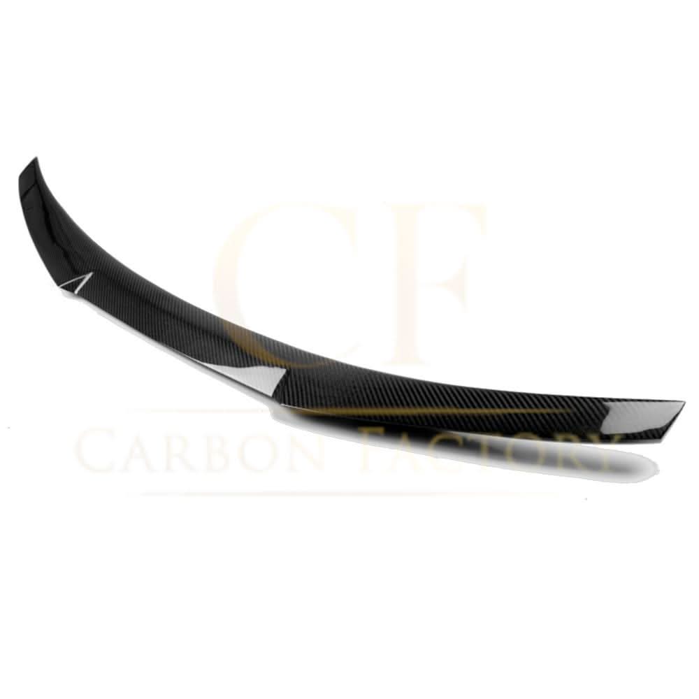 Carbon fibre boot spoiler for Audi B9 A5 S5 RS5 2-door models, enhances sporty look and aerodynamics.