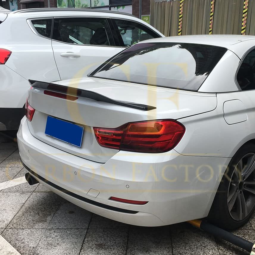 DS Style Carbon Fibre Boot Spoiler for BMW 4 Series F33 Convertible inc F83 M4 14-20 - Carbon Factory