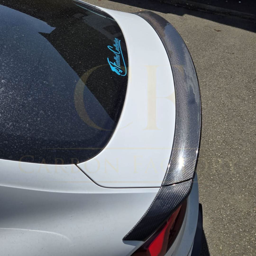 H Style Carbon Fibre Boot Spoiler for Audi B9 A5 S5 RS5 4 Door 17-24 - Carbon Factory