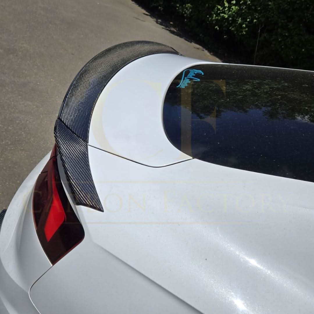 H Style Carbon Fibre Boot Spoiler for Audi B9 A5 S5 RS5 4 Door 17-24 - Carbon Factory