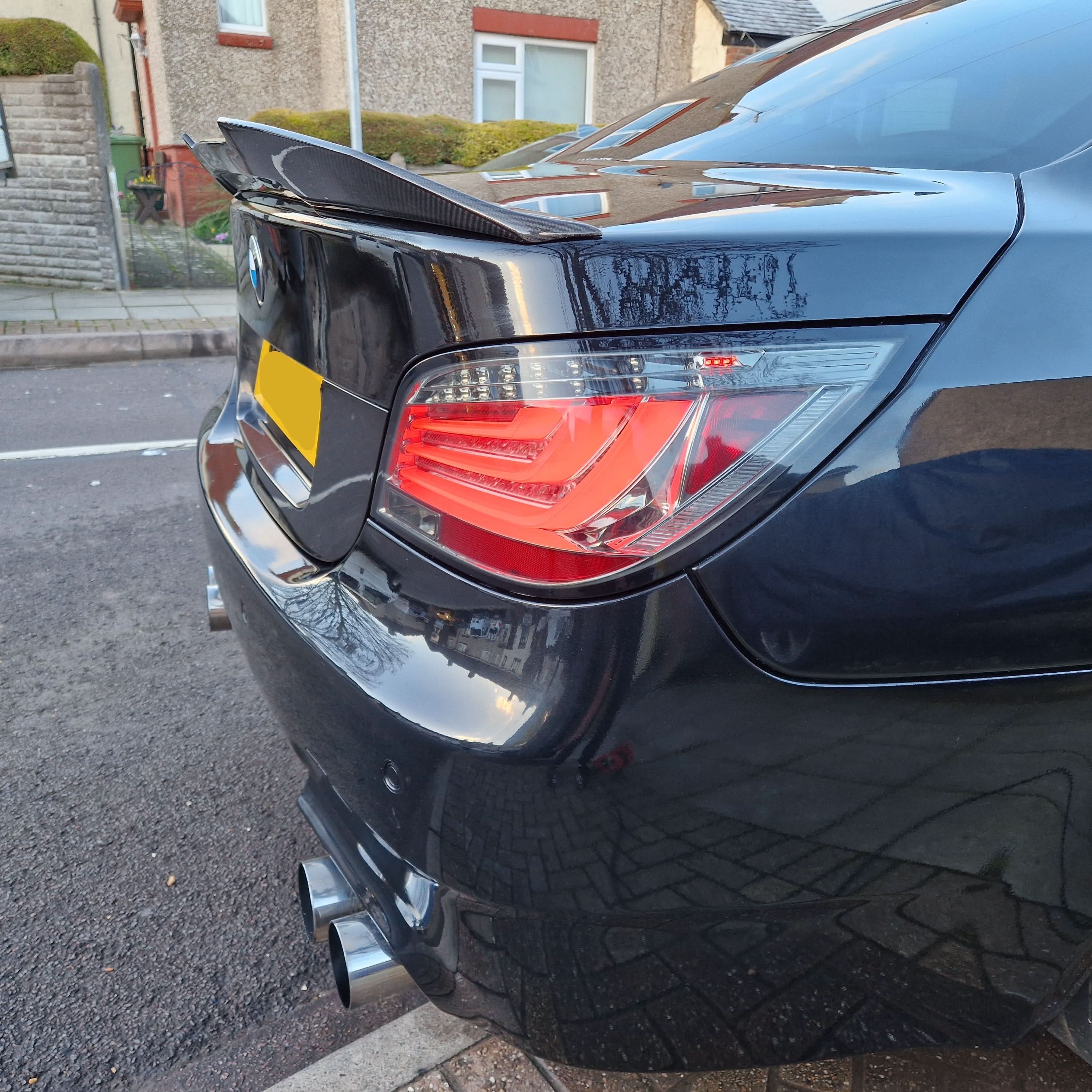 PSM Style Carbon Fibre Boot Spoiler for BMW E60 5 Series inc M5 03-10 - Carbon Factory