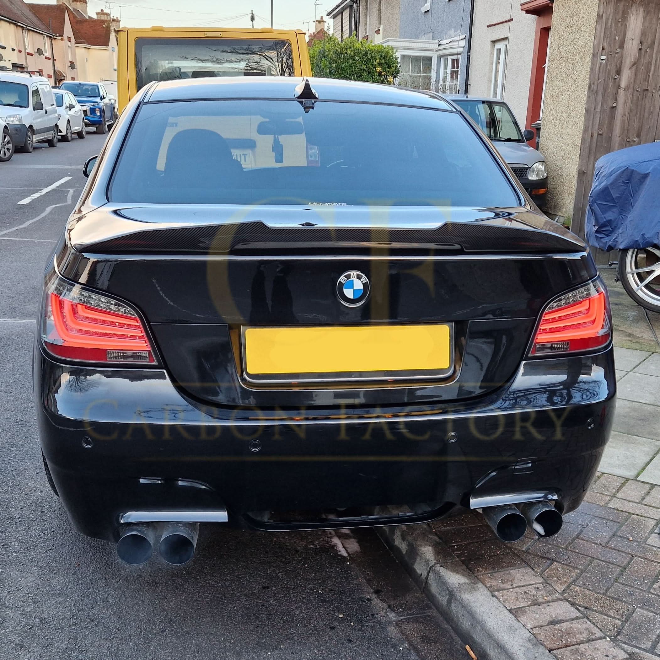 PSM Style Carbon Fibre Boot Spoiler for BMW E60 5 Series inc M5 03-10 - Carbon Factory
