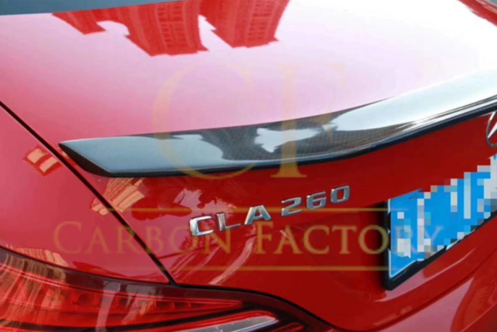 PSM Style Carbon Fibre Boot Spoiler for Mercedes Benz W117 CLA 13-19 - Carbon Factory