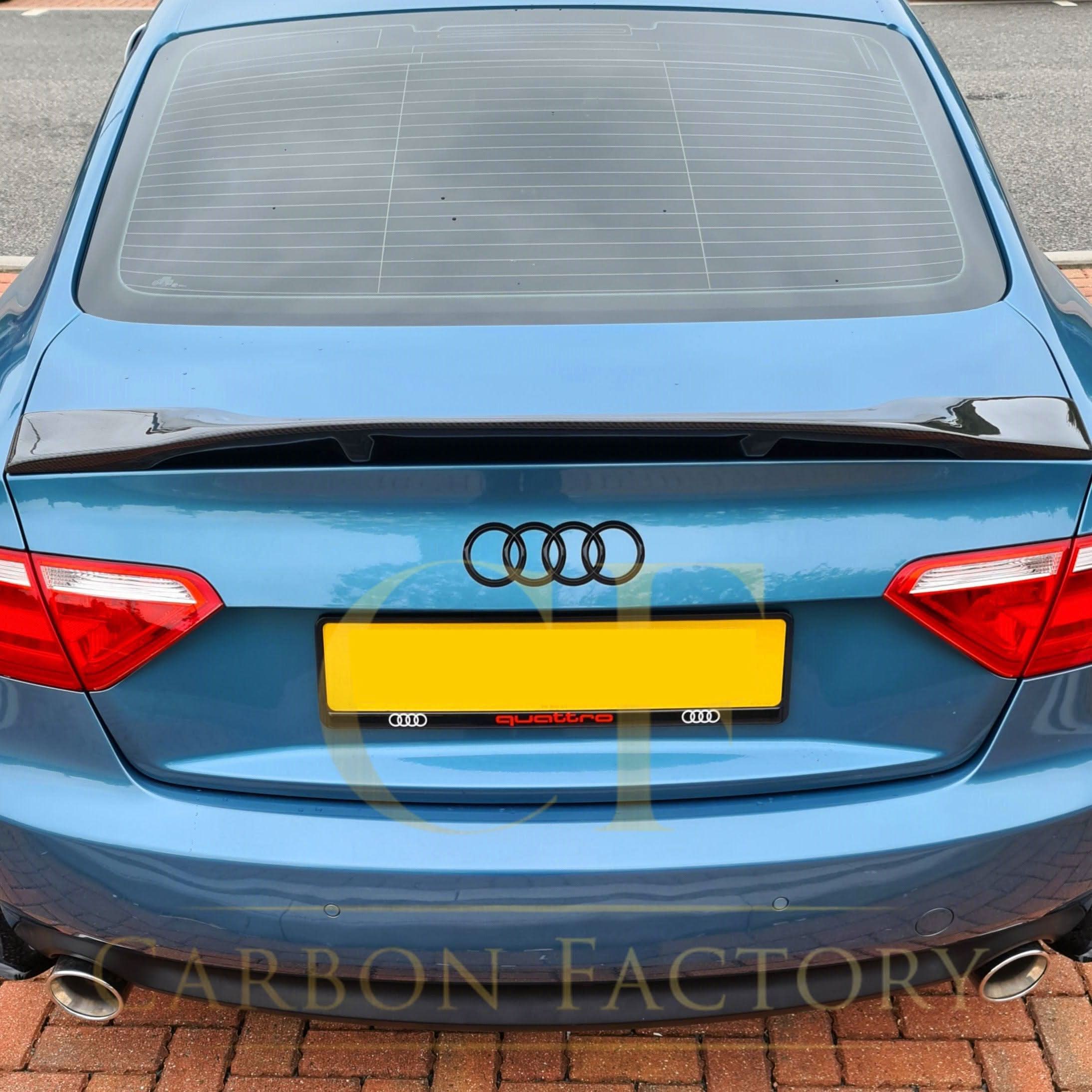 R Style Carbon Fibre Boot Spoiler for Audi B8 B8.5 A5 4 Door 07-16 - Carbon Factory